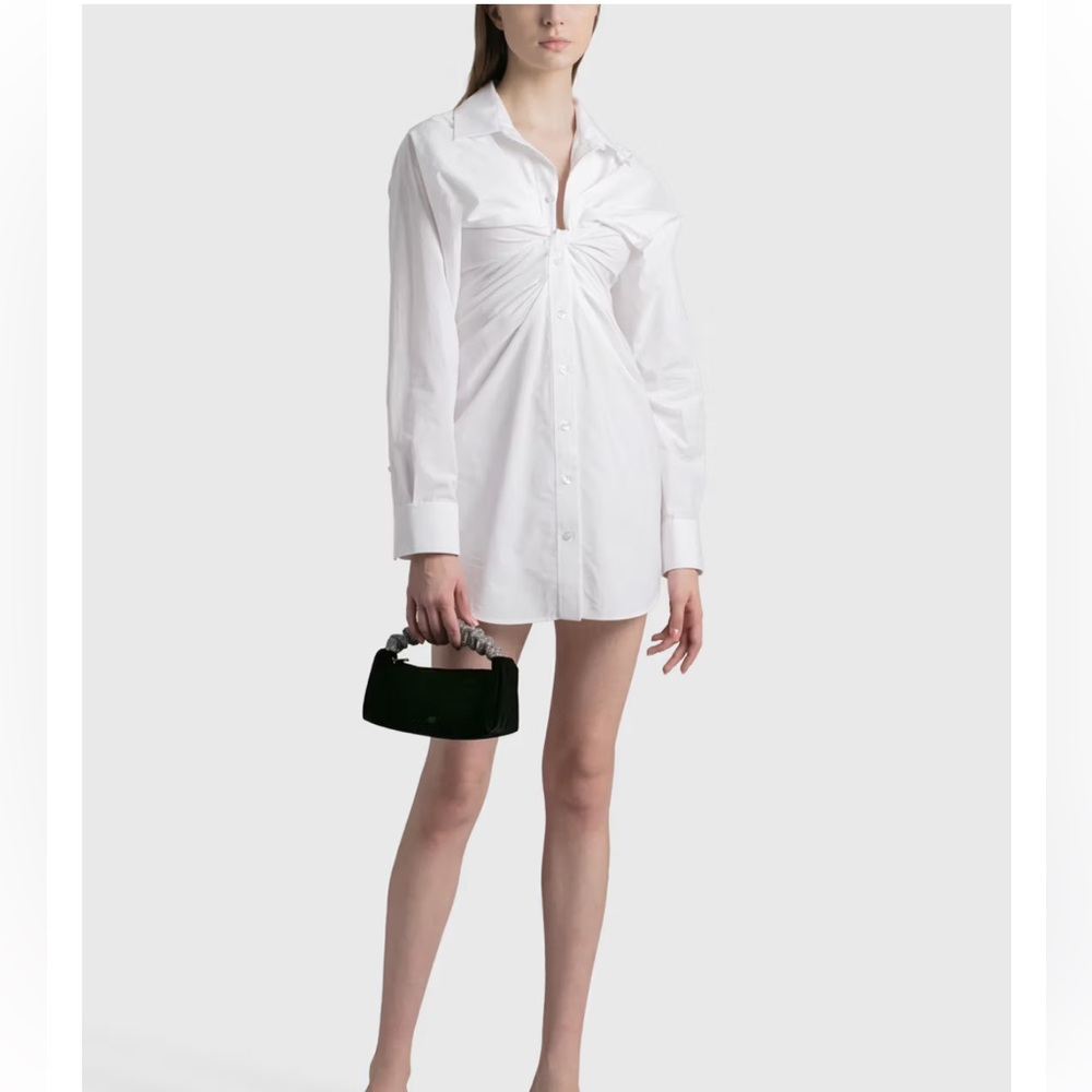 T BY ALEXANDER WANG
TWIST FRONT SHIRT DRESS
